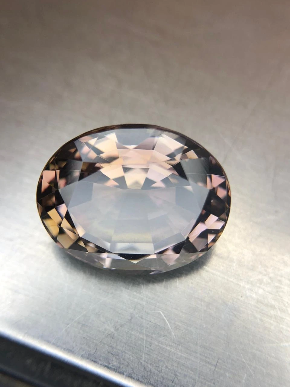 Natural Untreated Tanzanite 9.2 carats in Classic Oval Step Cut — view 6
